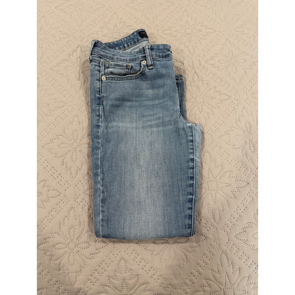 Lucky Brand Stella Low Rise Skinny Jeans Women's 8/29 Ankle Light Wash